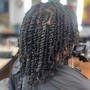 Invisible locs (natural hair)