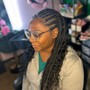 Freestyle straight back braids