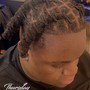 strand twist above shoulder