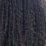 Boho locs ( distressed locs + curls through out )