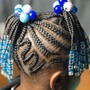 Kid's Braids W/ Weave