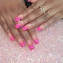 Acrylic Nails, Gel Pedicure