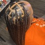 Shoulder/bob length knotless braids , Boho hair