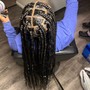 Shoulder/bob length knotless braids , Boho hair