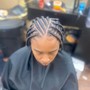 Tribal/ Fuhlani Braids in Front / Knotless in Back