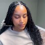 Goddess faux locs retouch