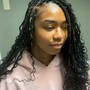 Goddess faux locs retouch