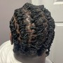 Two strand twists added hair