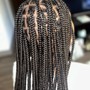 Large Knotless Bohemian Braids