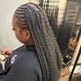 2-4 straight back braids