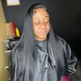 Half up half down quick weave