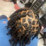 Loc Re-twist just top part of hair