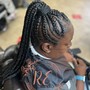 Large Updo Feed In Braids