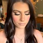 Makeup with Rhinestones/Graphic Liner