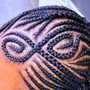 Men stitches Cornrows (2 stitches)