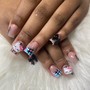 Nail Art - simple design 2 nails