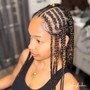 Half Feed-In Braids/ Half Quick Weave