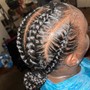 Kid's Large Knotless Braids