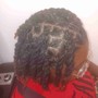 Loc retwist and Dyed