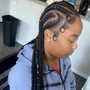 Small straight back braids