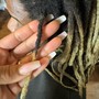 Loc Extensions added to natural hair