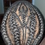 Feed ins 6+ braids (cornrow)