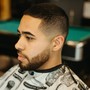 Mens haircut with beard trim