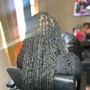 Thigh length length braids