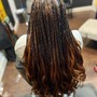 Feed-in Braids, Partial Quick  Weave