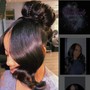 Styling to sew in or quick weave braids, ponytail, ect.