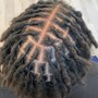 High top Loc Retwist & fade