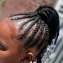 Kid's Braids ponytail no beads   Ages 8-12