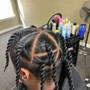 Loc Retwist + Style (HALF HEAD ONLY)