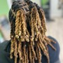 Loc retwist with/Loc Style including weave