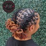 Loc Retwist short hair and style