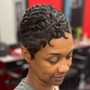 Relaxer , Cut , rinse ,style