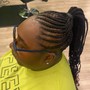 Small Straight Back Cornrow (12plus)