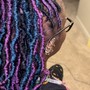 Crochet instant locs ear length (65-90 locs)