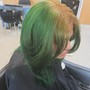 Dip color (short hair only)