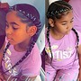 Kid's Boho knotless w curls