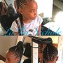 Kid's feed-ins ponytail