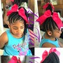 Kid's feed-ins ponytail