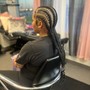 Straight back feed-in braids 6