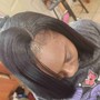 Half up half down - sew in