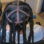 Knotless Braids = Large