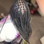 Medium knotless braids