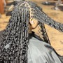 Large Knotless Box Braids