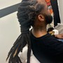 Adult Loc Retwist & Style (Full Head/Low Temp Fade)