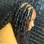 Small boho knotless braids