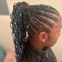 Kid's Braided ponytail / buns no extension